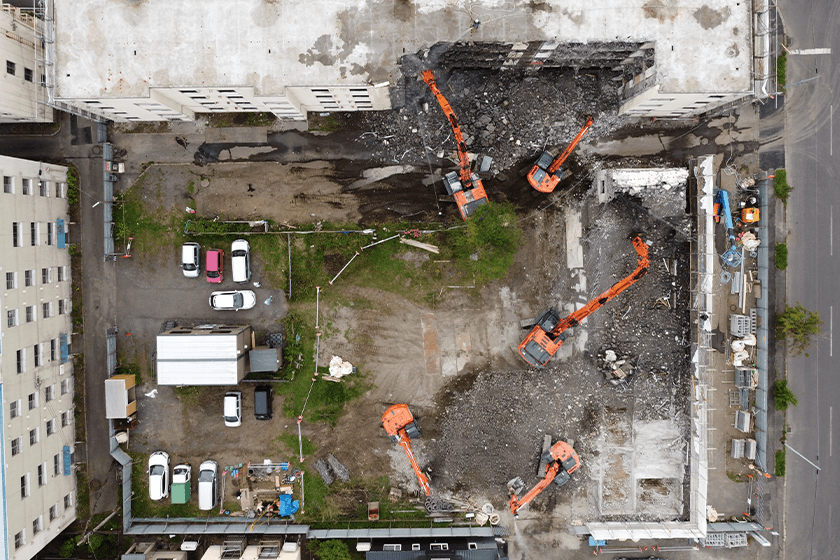 各官庁工事の実績があります。